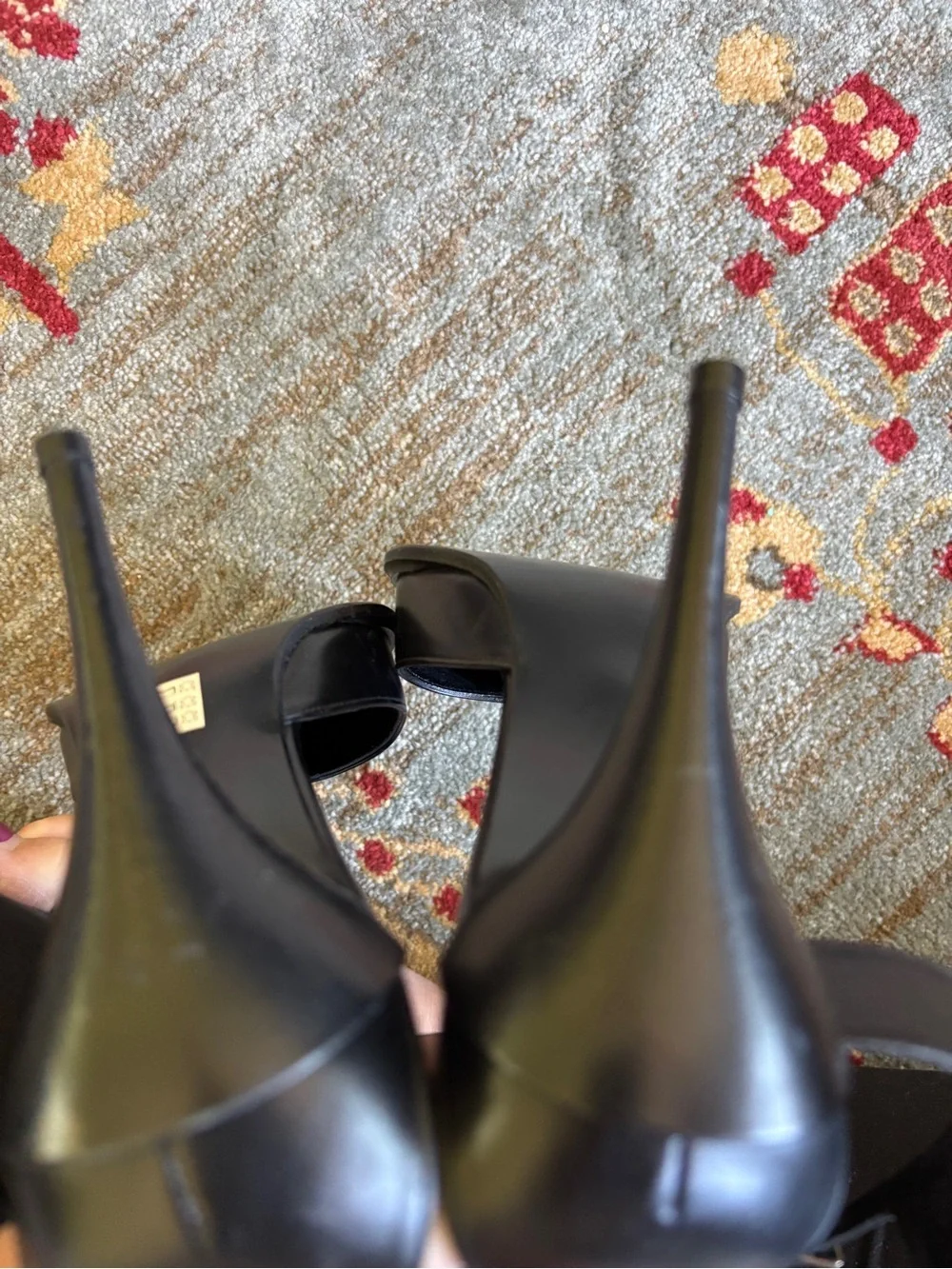 Pura Lopez leather stiletto heel 37.5/7